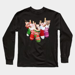 Cute Pig In Socks. Long Sleeve T-Shirt